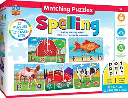 MasterPieces Educational Spelling Matching Puzzles,