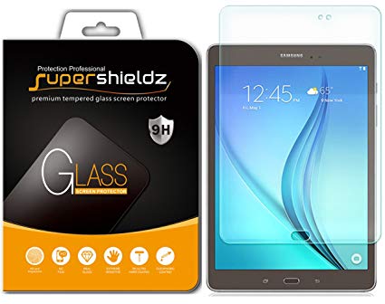 [2-Pack] Supershieldz for Samsung Galaxy Tab A 8.0 (SM-T350) Screen Protector, [Tempered Glass] Anti-Scratch, Anti-Fingerprint, Bubble Free, Lifetime Replacement Warranty