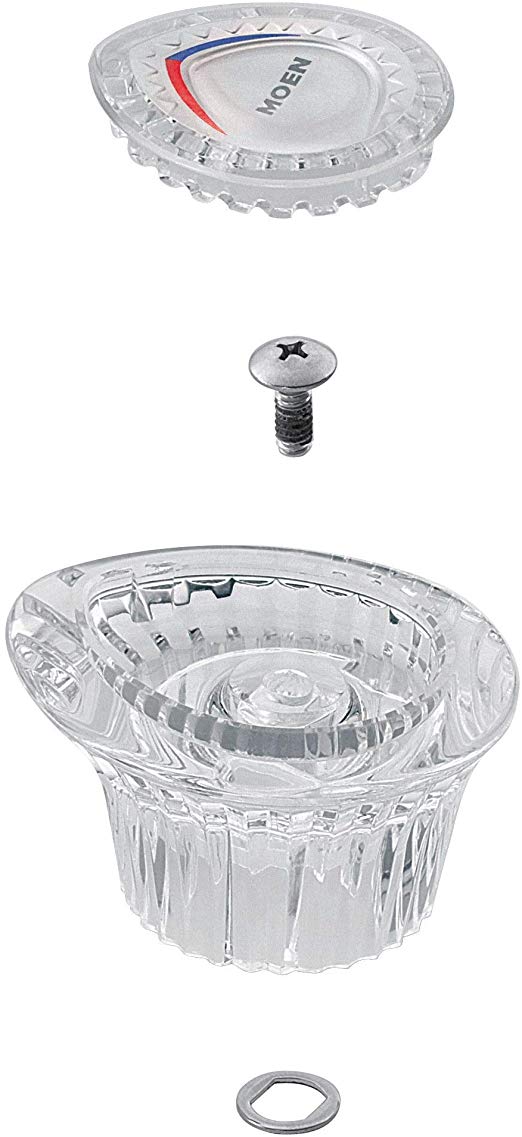 Moen 96782 Chateau Replacement Single Handle Bathroom Faucet Acrylic Knob Handle Kit