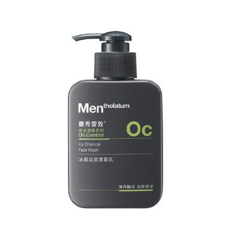 Mentholatum Men's Oil Control Icy Charcoal Face Wash 150ml New