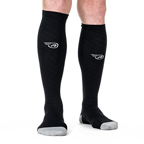 Compression Socks – Graduated Comfort Fit for Athletic Running, Nurses, Maternity, Flight Travel | Mens and Womens Compressive Stockings | Circulation, Stamina and Recovery Support