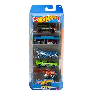 Hot Wheels 5 Car Gift Pack, Metal Cars (Styles May Vary) Multicolor