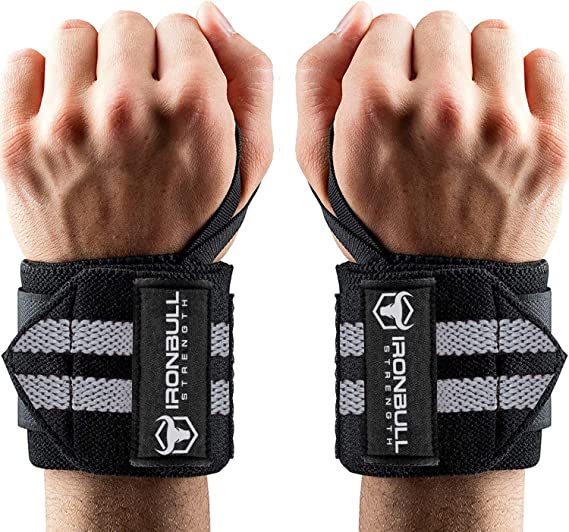 Wrist Wraps for Weightlifting (USPA, IPL, USAW & IWF Approved) - 18” Premium Quality Weight Lifting Wrist Support Straps for Bench Press, Overhead Press, Dips and Curls – Best Wristbands for Olympic Lifting Gym Workout, Cross-Training, Bodybuilding, Strength Training and Powerlifting