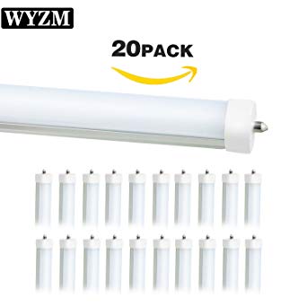 40W 96" T12 8ft LED Tube Light,8 Foot LED Fluorescent Replacement Lighting,F96T12 8' LED Fluorescent Tube Replacement,120V 277V Input, 5500K Daylight White(20PCS 5500K Daylight White)