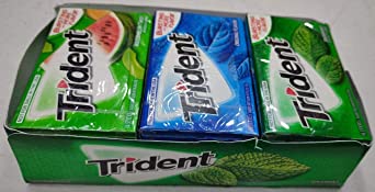 Trident Sugar-free Gum Variety, 14 Sticks - Pack of 12