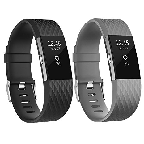 For Fitbit Charge 2 Bands, Adjustable Replacement Sport Strap Bands for Fitbit Charge 2 Smartwatch Fitness Wristband