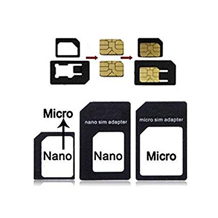 BisLinks® Nano Sim Adapter - Nano Sim Card To Micro Sim - Standard Sim Adapter For iPhone 5 4S 4