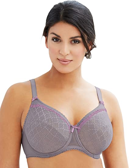 Glamorise Women's Full Figure Wonderwire Lace Bra #9845