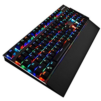 Motospeed CK108 Switches Backlit Satisfy RGB Mechanical Keyboard Blue Switches