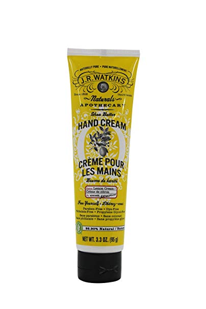 J.R. Watkins: Shea Butter Hand Cream, Lemon 3.3 oz (2 pack)