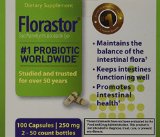 Florastor Maximum Strength Probiotic 250 Mg - 100 CAPSULES Pack of 50 x 2SPECIAL