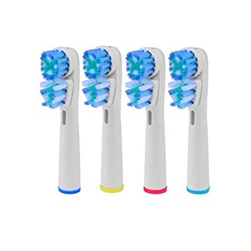 YUMSUM Electric Toothbrush Replacement Double Heads Generic SB-417A/EB417-4 for Oral B and Braun Handles Clean Pro Care (1 Pack)