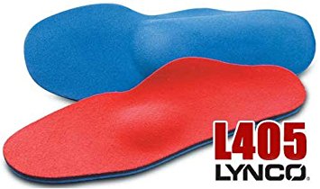 Aetrex Lynco Sport L405 Orthotic Insoles - Men's 7, Blue/Pink