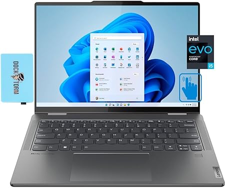 Lenovo Yoga 7i 2-in-1 Laptop 14.0" Touchscreen IPS 2.2K (10-Core i5-1335U Intel Evo Platform, 16GB LPDDR5, 512GB SSD, Backlit KYB, FP Reader, Thunderbolt 4, WiFi 6E, Win 11H) w/Dockztorm Hub