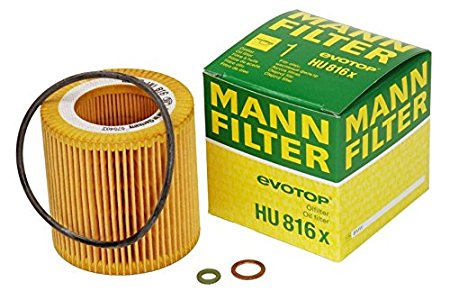 Mann-Filter HU 816 X Metal-Free Oil Filter (Pack of 2)