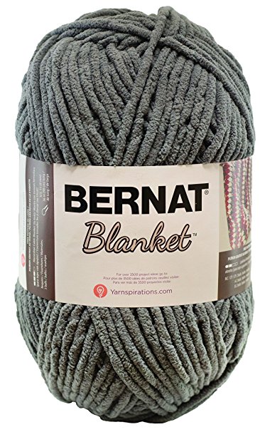 Bernat Blanket Yarn, 10.5 Ounce, Dark Grey