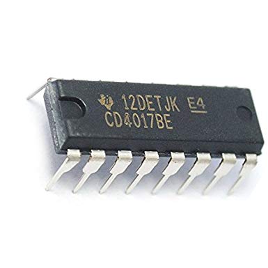 Texas Instruments CD4017BE CD4017 CMOS Decade Counter with 10 Decoded Outs (Pack of 5)