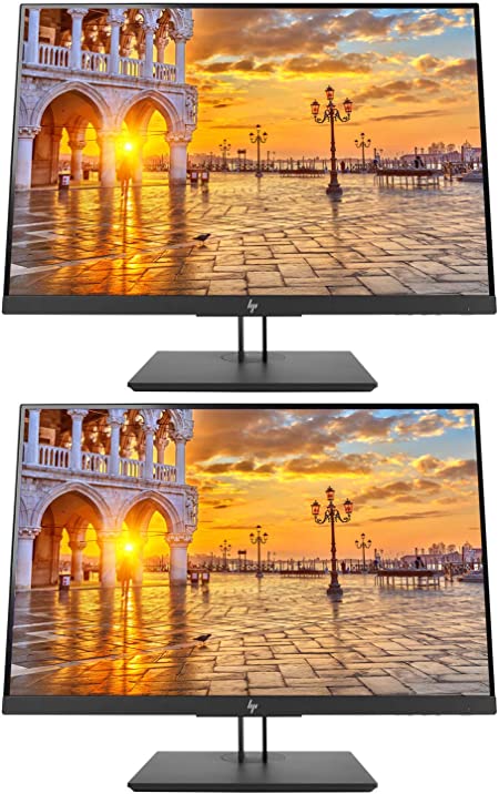 HP Z24n G2 24 Inch IPS LED Backlit Monitor 2-Pack, WUXGA 1920 x 1200 (1JS09A8#ABA)