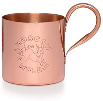 Cocktail Kingdom Moscow Mule Mug - 100% Pure Copper, Engraved, 12oz