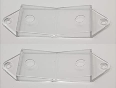 Clear Rocker Switch Plate Cover Guard 2 Pack - Keeps Light Switch ON or Off Protects Your Lights or Circuits from Accidentally Being Turned on or Off.