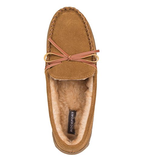 Rockport Men's Bow Moccasin Slip-On Slipper