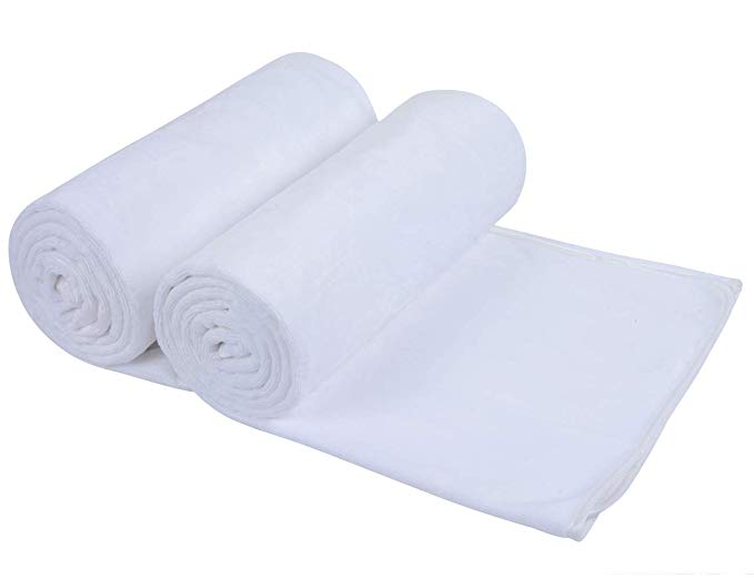 SUNLAND Microfiber Bath Towels for Boby Bath Towel Extra Large 2 Pack(31.5inch x 59inch),Soft,Super Absorbent,Multipurpose Use for Sports,Travel,Beach,Camping,Fitness, Yoga White