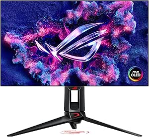 ASUS ROG Swift OLED PG27AQDP Gaming Monitor ― 27-inch WOLED, 480Hz, 0.03ms, G-SYNC® Compatible, Custom heatsink, OLED Care+, AI Assistant, Uniform Brightness, 99% DCI-P3, and DisplayWidget Center