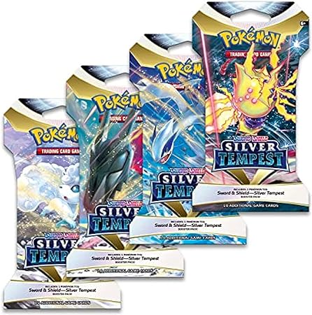 8 Packs Pokemon TCG: Sword & Shield Silver Tempest Booster Pack - 10 Cards