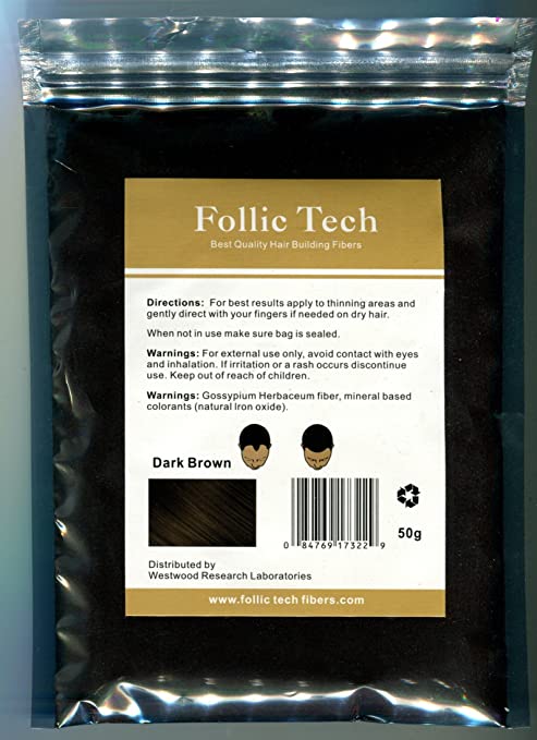 Follic Tech Hair Building Fibers 110 Grams Not 100 Highest Grade Refill That You Can Use for Your Bottles from Competitors