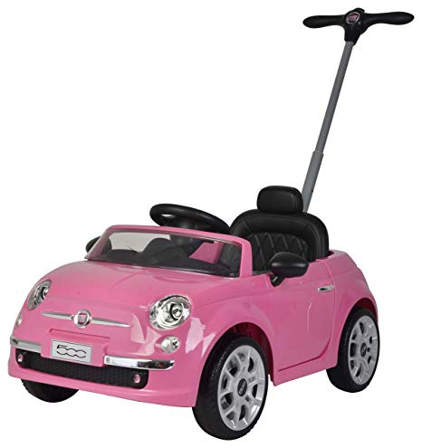 Best Ride On Cars Fiat 500 Push Car, Pink