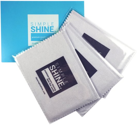 NEW Set of 3 Premium Jewelry Cleaning Cloths - Best Polishing Cloth Solution for Silver Gold and Platinum