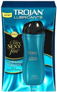 Trojan Continuous Silkiness Lubricant, 3 Ounce (Pack of 2)