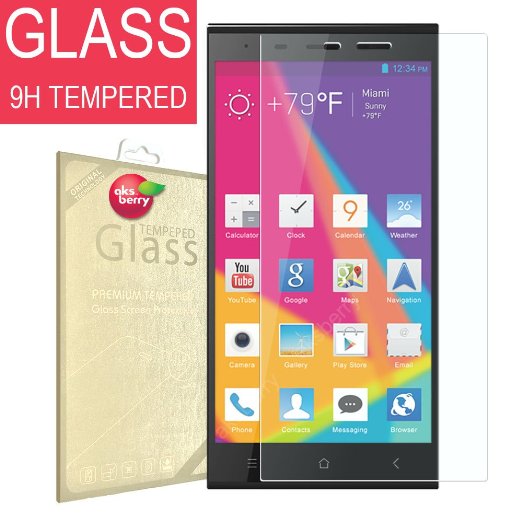 Blu Life Pure XL L259 L260 [ Tempered Glass ] Screen Protector, Aksberry(R) Premium Ballistic Glass, [ 0.2mm thickness ] Ultra Clear (Lifetime Warranty)