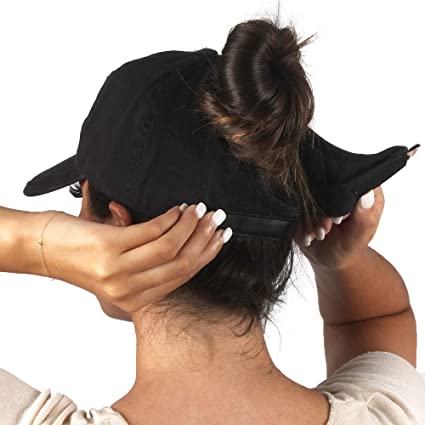 Ponyflo Cotton Ponytail Hat - Ponytail Caps for Women, Designed for All Hair Types