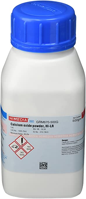 HiMedia GRM670-500G Calcium Oxide Powder, Extra Pure, 500 g
