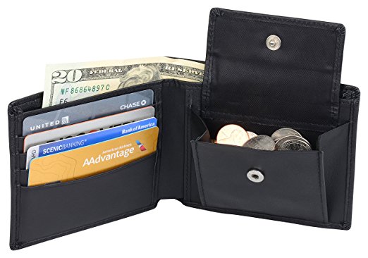 RFID Blocking Wallet with Coin Pocket by RadiArmor
