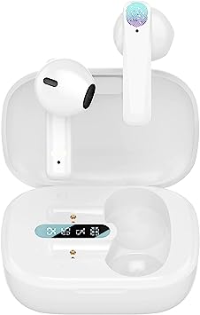 Wireless Earbuds,Bluetoth Earbuds,Bluetooth 5.3 Ear pods,Noise Cancelling Air Bud Pro,Stereo Headphones,in-Ear Ear Bud,IPX7 Waterproof Earphones,Auto Pairing Ear Buds,for iPhone/Samsung/Android Pods