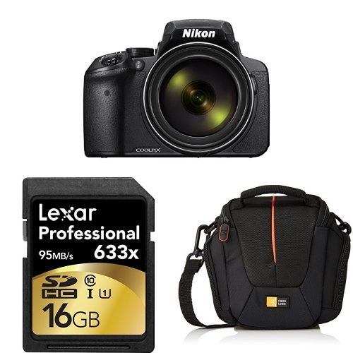 Nikon COOLPIX P900 Digital Camera w/ 16GB Memory Card and Case Logic Bag