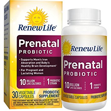 Renew Life Prenatal Probiotic Supplement, 10 Billion CFU, 30 Count