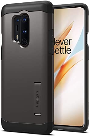 Spigen Tough Armor Works with OnePlus 8 Pro Case (2020) - Gunmetal