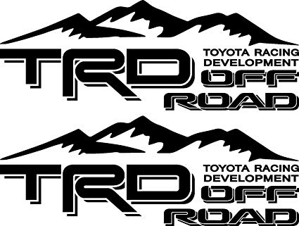 EZ CUT PRO 2X TRD OFF ROAD 4X4 TOYOTA RACING DEVELOPMENT TACOMA TUNDRA TRUCK DECAL STICKER