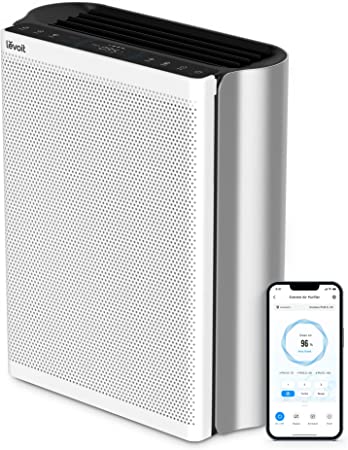 LEVOIT Air Purifiers for Home Large Room, Smart WiFi and PM1/PM2.5/PM10 Monitor, H13 True HEPA Filter Captures 99.97% of Particles, Pet Allergies, Smoke, Dust, Auto Mode, Alexa Control, 1395 Sq. Ft