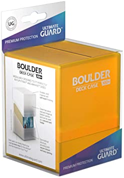 Ultimate Guard UGD010690 Boulder Deck Case 100  Card Game, Amber, Large