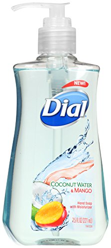 Dial Liquid Hand Soap, Coconut Water & Mango, 7.5 Fluid Ounces