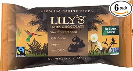 Lily's Dark Chocolate Chips 9 Oz (6)