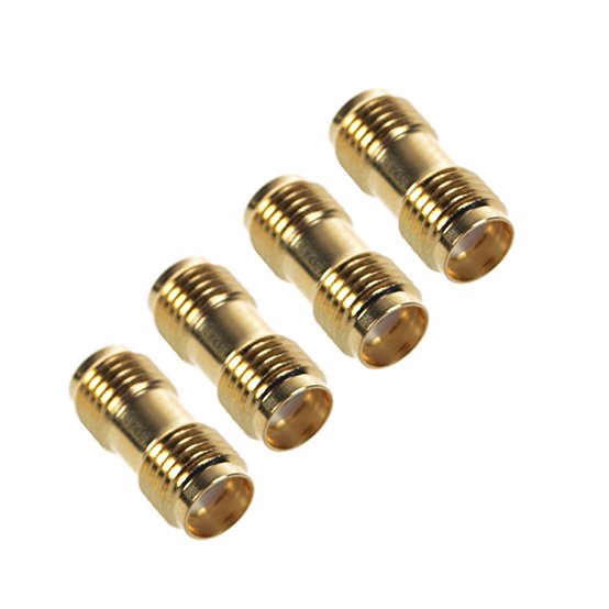 Aketek 4 Pcs SMA Female to SMA Female Jack in Series RF Coaxial Adapter Connector