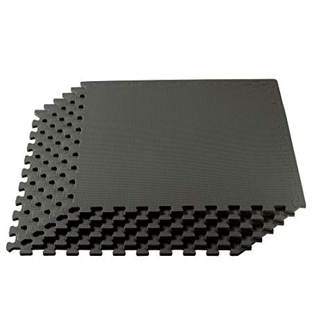 We Sell Mats 1/2 Inch Thickness Multipurpose EVA Foam Floor Tiles, Interlocking Floor Mat for Indoor Gym and Home Use, 24 in x 24 in