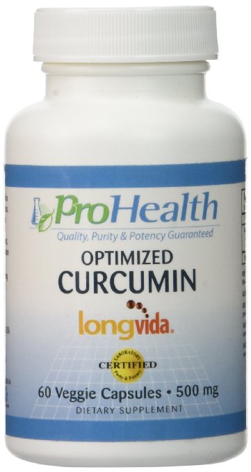 Optimized Curcumin Longvida by ProHealth 500 mg 60 capsules