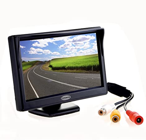 5” Inch Backup Camera Monitor Digital TFT LCD Color Car Rear View Monitor Screen Display,Support All The car with 12V/24V Power,High Definition 800(RGB) X480 Pixel