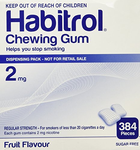 Habitrol Nicotine Gum 2mg Fruit BULK 384 pieces